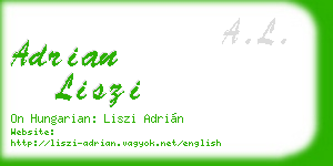adrian liszi business card