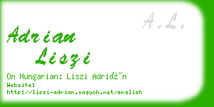 adrian liszi business card